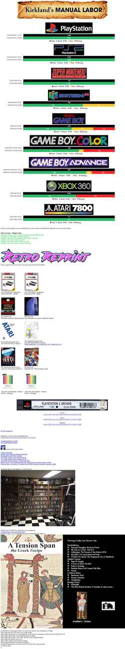 Snímek obrazovky videogamemanual.com
