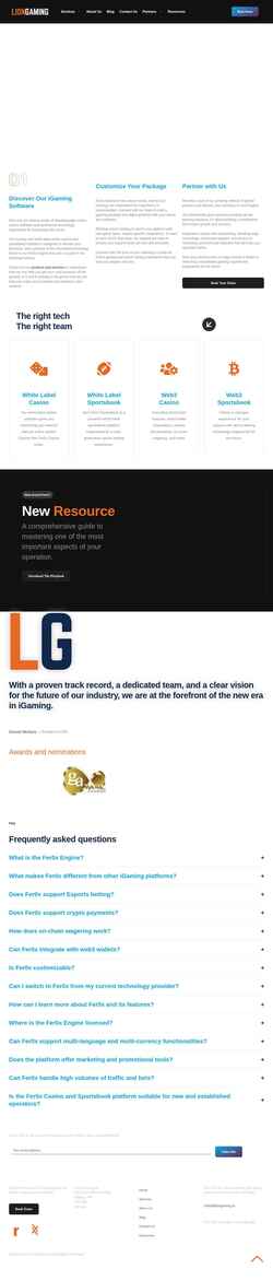 Captură de ecran liongaming.io