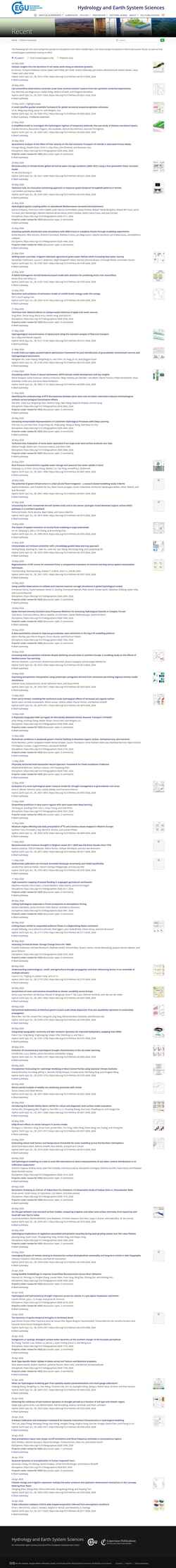 Captura de pantalla hess.copernicus.org