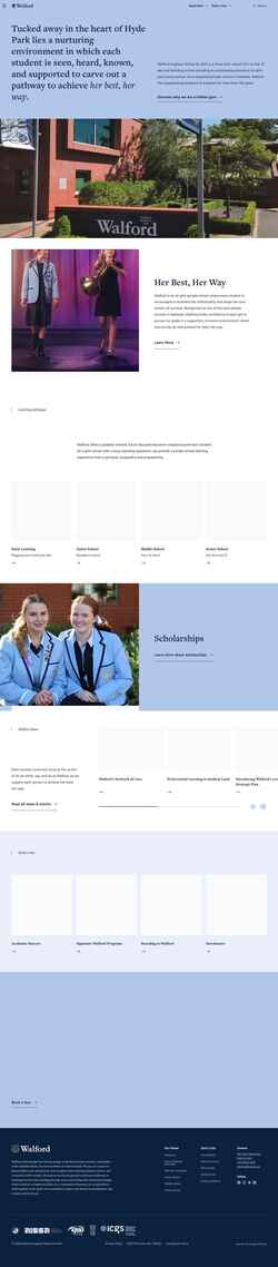 Snímek obrazovky walford.sa.edu.au