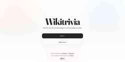Снимак екрана wikitrivia.tomjwatson.com