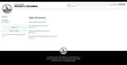 Снимак екрана code.dccouncil.gov
