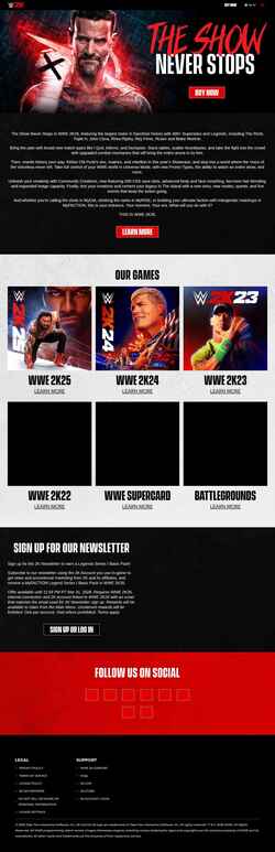 スクリーンショット wwe.2k.com