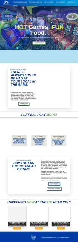 Снимак екрана inthegame.net