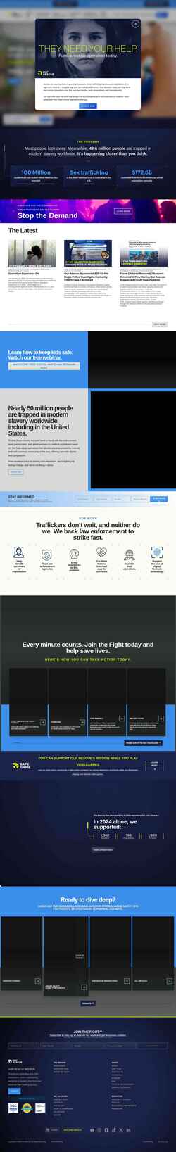 Снимак екрана ourrescue.org