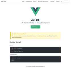 Zrzut ekranu cli.vuejs.org