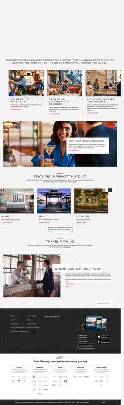 Captura de pantalla marriott-hotels.marriott.com
