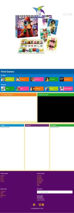 Zrzut ekranu gamewright.com