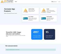 Снимак екрана lms.apitwist.com