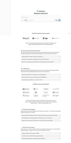 Captura de pantalla consensus.app