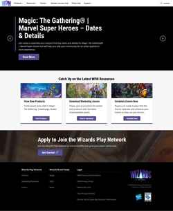 Снимак екрана wpn.wizards.com
