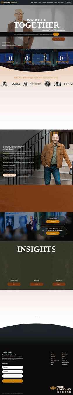 Schermafbeelding mike-robbins.com