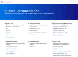 Snímek obrazovky docs.nuance.com