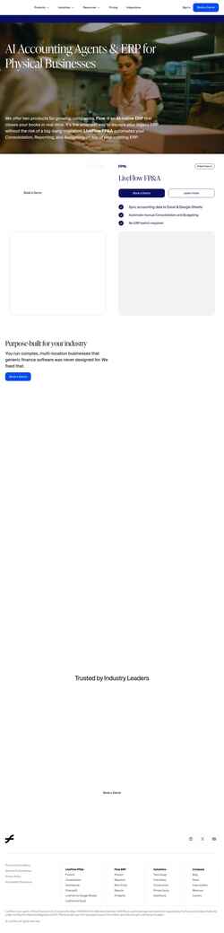 Képernyőkép liveflow.com