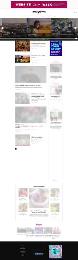 Screenshot noirpress.org
