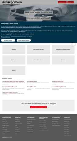 Skærmbillede support.nature.com