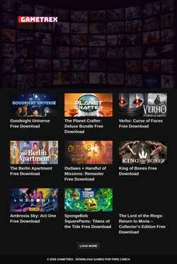 Schermata gametrex.com