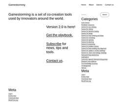 Zrzut ekranu gamestorming.com