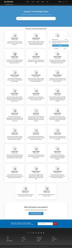 Скриншот kb.aspose.com