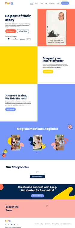 Skärmdump getzoog.com