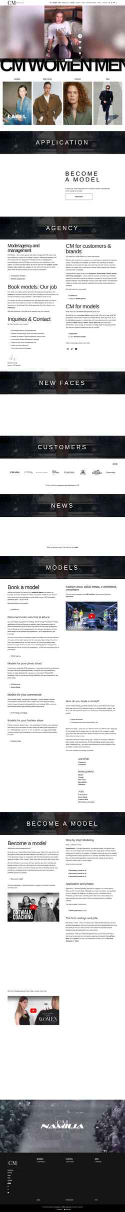 Snimka zaslona cmmodels.com