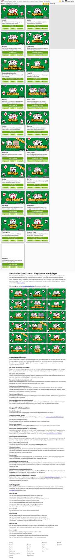 Schermata worldofcardgames.com