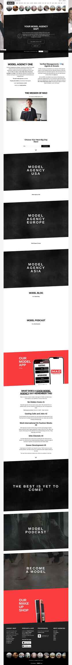 Screenshot modelagency.one