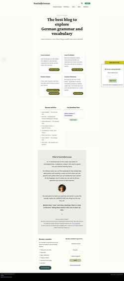 Ekrānuzņēmums yourdailygerman.com