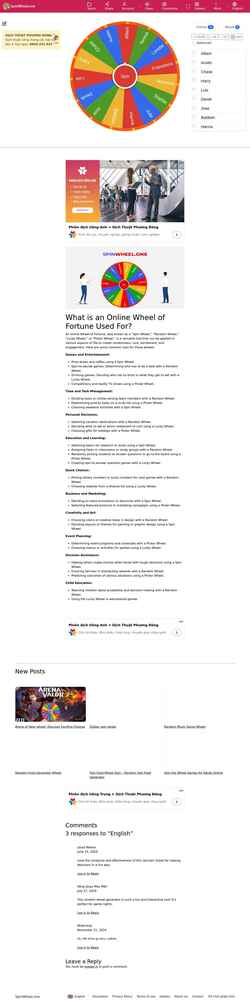 Screenshot spinwheel.one