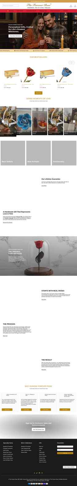 Captura de tela theforeverrose.com