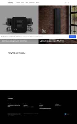 Screenshot ensystec.ru