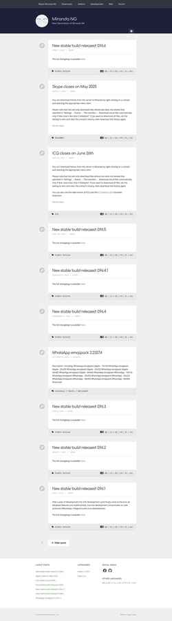 Screenshot miranda-ng.org