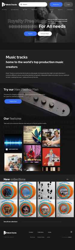 スクリーンショット music-tracks.com