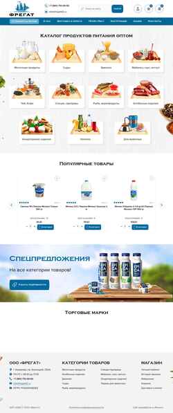 Screenshot fregat42.ru