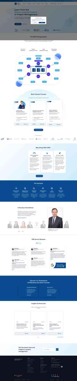 Snímek obrazovky instituteprojectmanagement.com