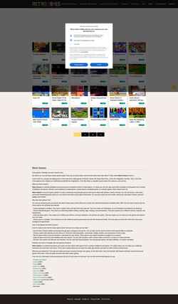 Ekran görüntüsü retrogamesonline.io