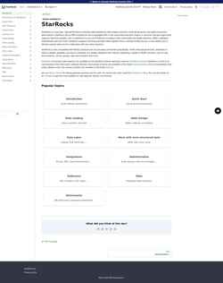 Captura de tela docs.starrocks.io
