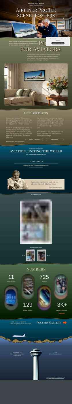Snímek obrazovky aviaposter.com