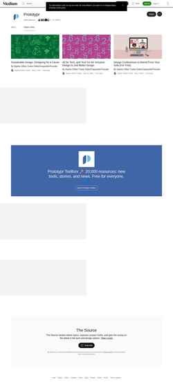 Schermafbeelding blog.prototypr.io