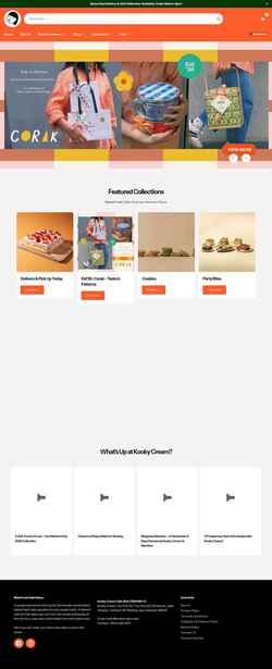 Screenshot kookycreambakery.com