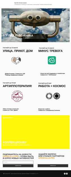 Zrzut ekranu opencalls.pro
