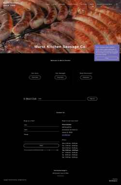 Screenshot wurstkitchen.com