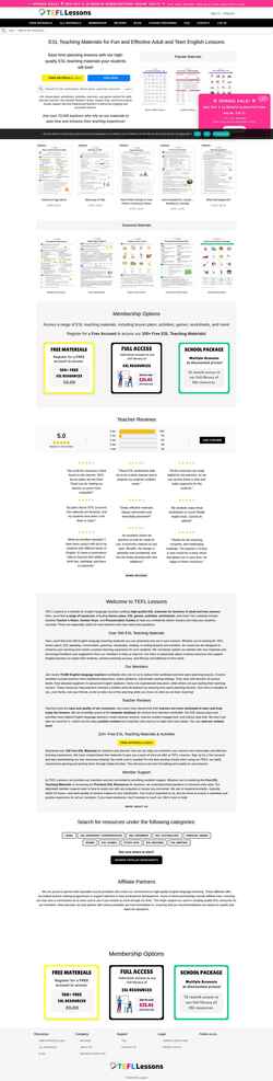 Captura de pantalla tefllessons.com