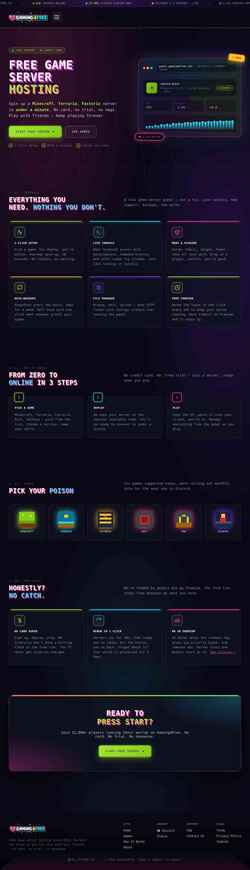 Screenshot gaming4free.net