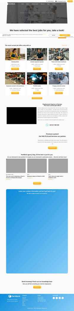 Captură de ecran part-work.com