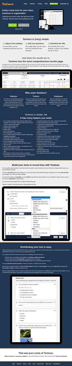 Screenshot testmoz.com
