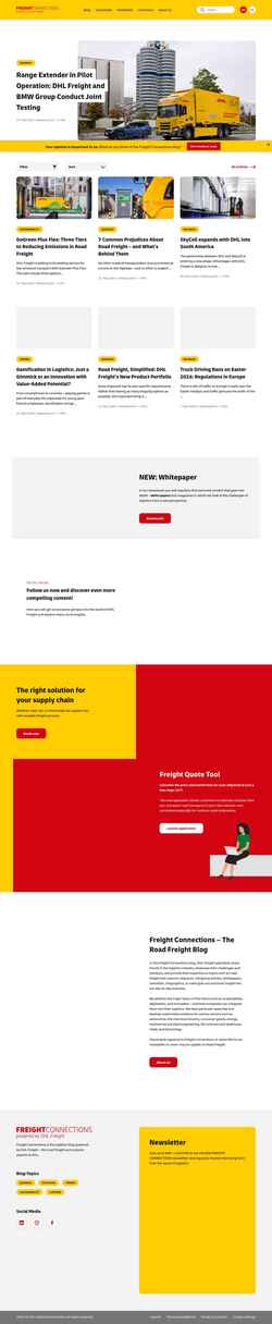 Captura de pantalla dhl-freight-connections.com
