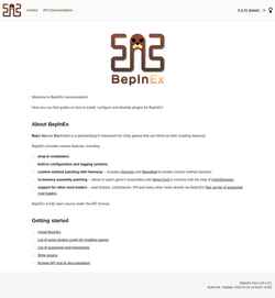 Screenshot docs.bepinex.dev