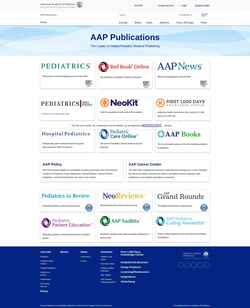 Снимак екрана publications.aap.org