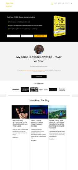 Екранна снимка ayotheauthor.com